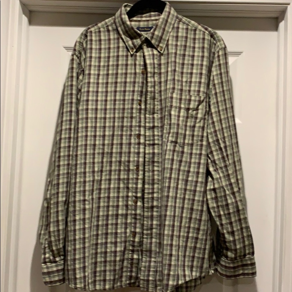 Club room long sleeve shirt 100% cotton